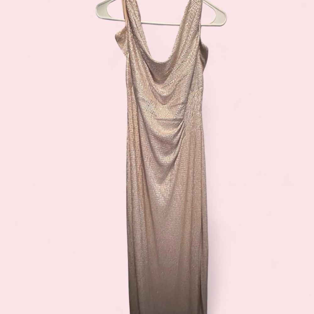 Connected Apparel Shimmering Gold dress